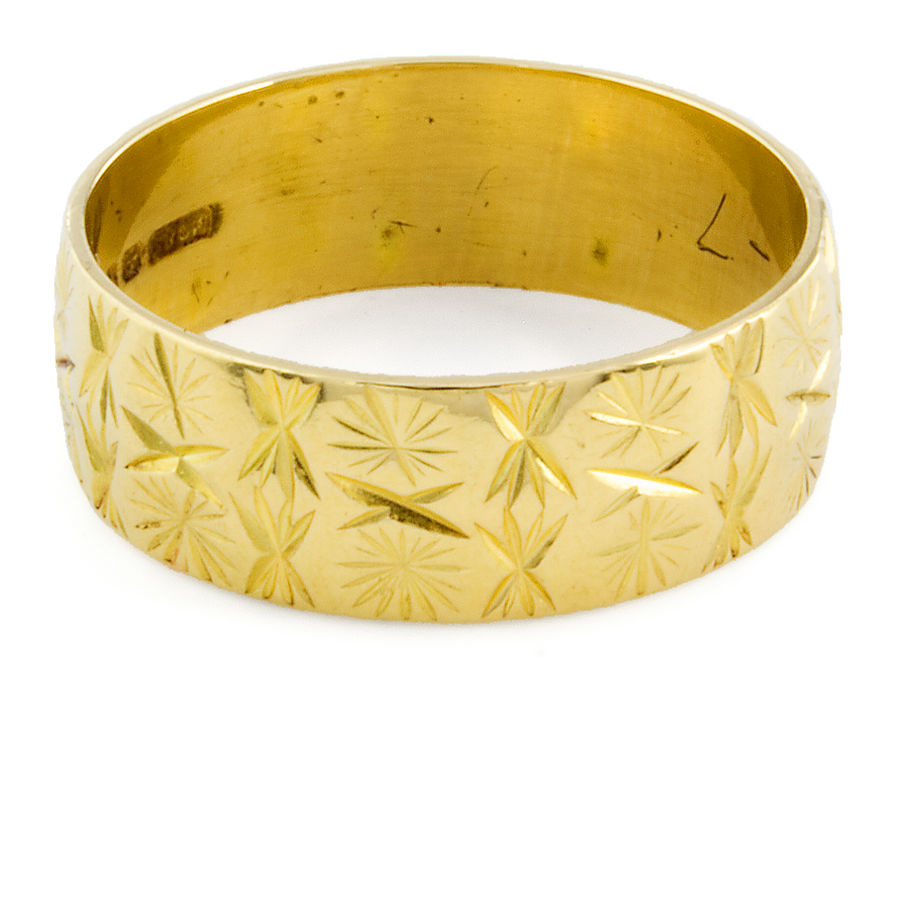 18ct Gold Wedding Ring Size N